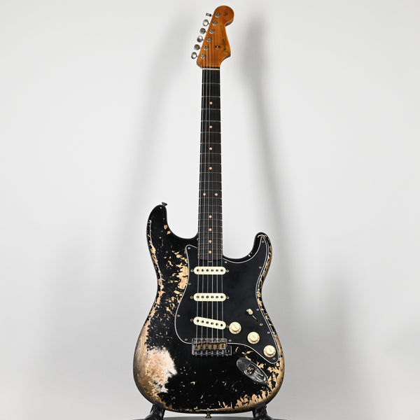 Fender Custom Shop Limited Edition Poblano Stratocaster Super Heavy Relic- Aged Black 2025 (CZ584794)
