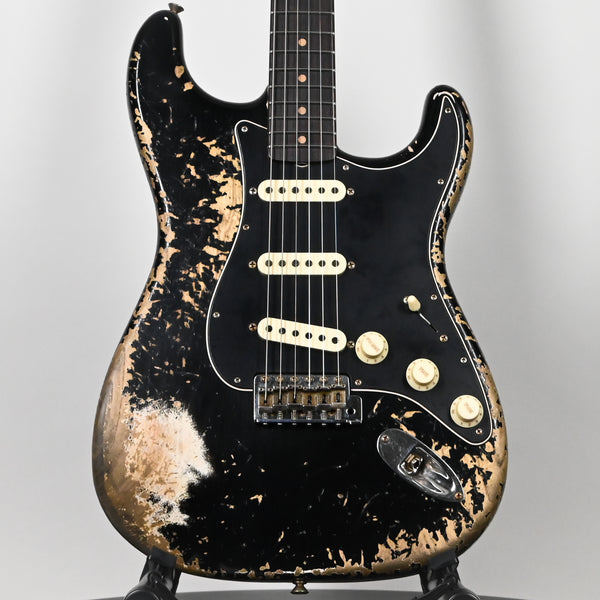 Fender Custom Shop Limited Edition Poblano Stratocaster Super Heavy Relic- Aged Black 2025 (CZ584794)
