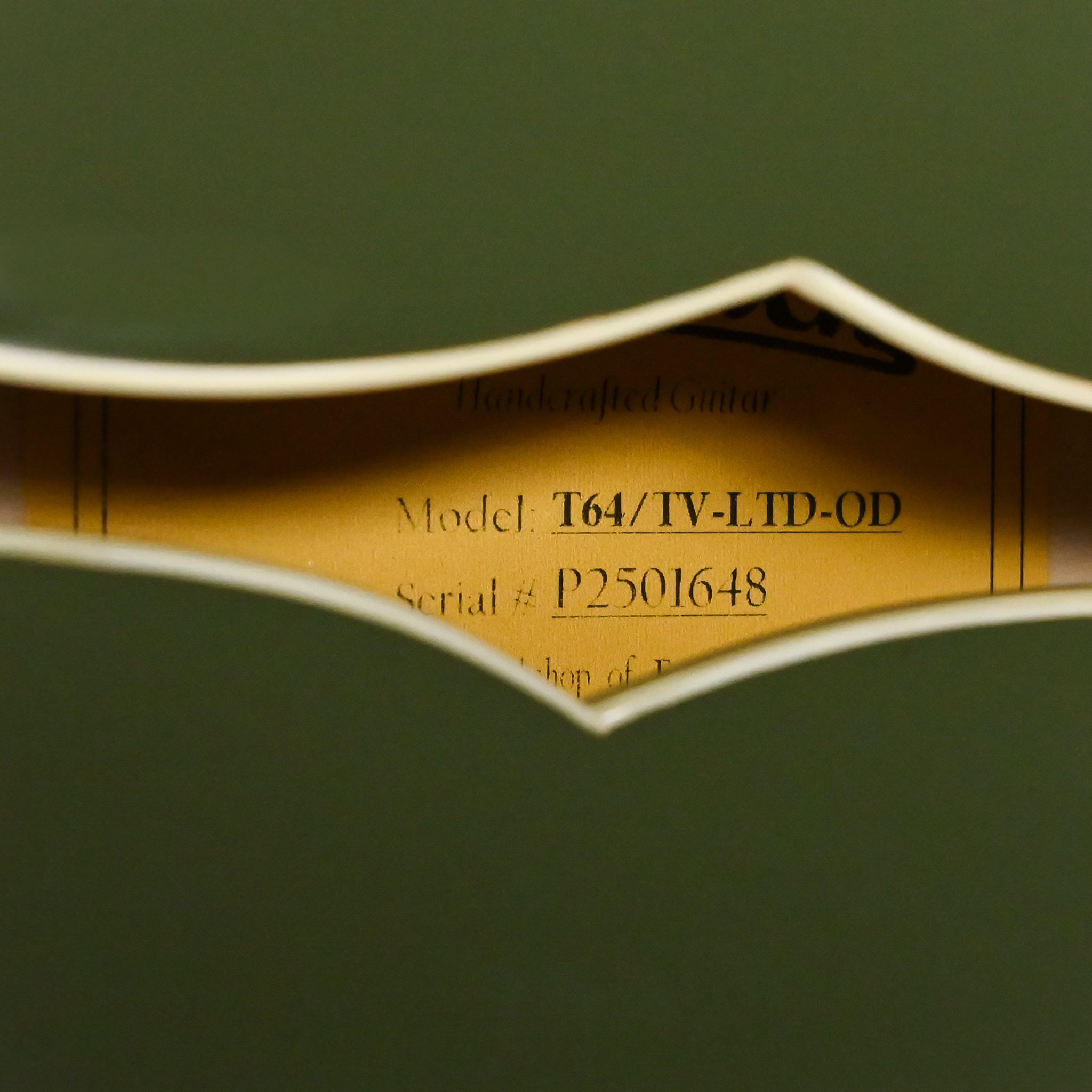 Eastman T64/ Truetone Vintage Limited Edition- Olive Drab 2026 (P2501648)
