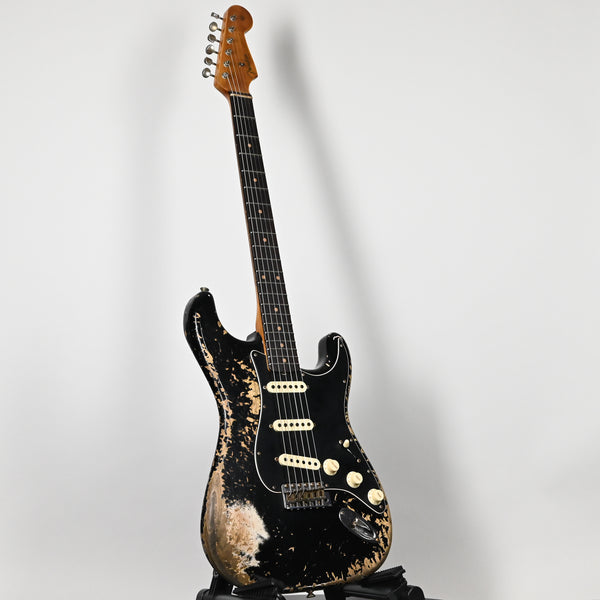 Fender Custom Shop Limited Edition Poblano Stratocaster Super Heavy Relic- Aged Black 2025 (CZ584794)