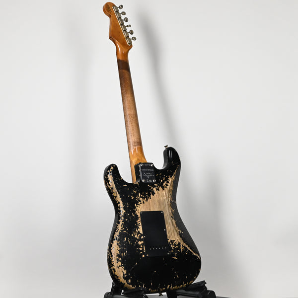 Fender Custom Shop Limited Edition Poblano Stratocaster Super Heavy Relic- Aged Black 2025 (CZ584794)