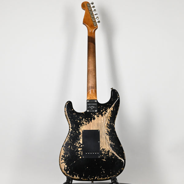 Fender Custom Shop Limited Edition Poblano Stratocaster Super Heavy Relic- Aged Black 2025 (CZ584794)