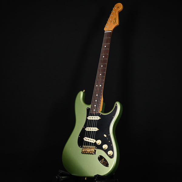 Fender Custom Shop Limited Edition '65 Dual Mag Stratocaster w/ Gold Hardware Journeyman/Closet Classic- Age Sage Green Metallic 2024 (CZ581631)