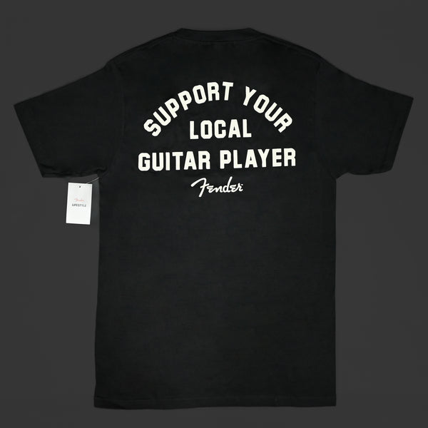 Fender Support Your Local Guitar Player Tee - Black