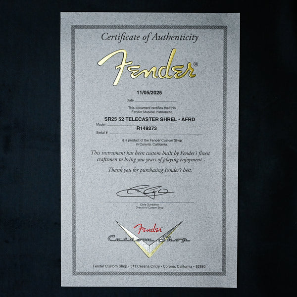 Fender Custom Shop '52 Telecaster Super Heavy Relic- Aged Fiesta Red 2025 (R149273)