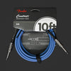 Fender Contour Series Instrument Cables 10ft (Str/Str) - Lake Placid Blue