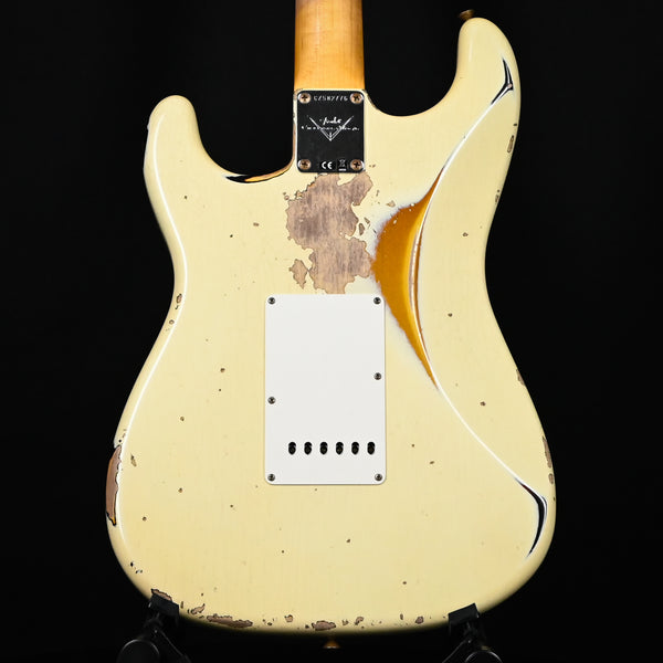 Fender Custom Shop '61 Stratocaster Heavy Relic- Aged Vintage White/ 3 Color Sunburst 2024 (CZ582776)