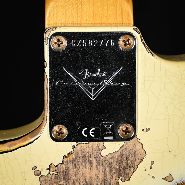 Fender Custom Shop '61 Stratocaster Heavy Relic- Aged Vintage White/ 3 Color Sunburst 2024 (CZ582776)