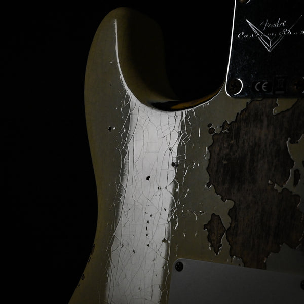 Fender Custom Shop '61 Stratocaster Heavy Relic- Aged Vintage White/ 3 Color Sunburst 2024 (CZ582776)