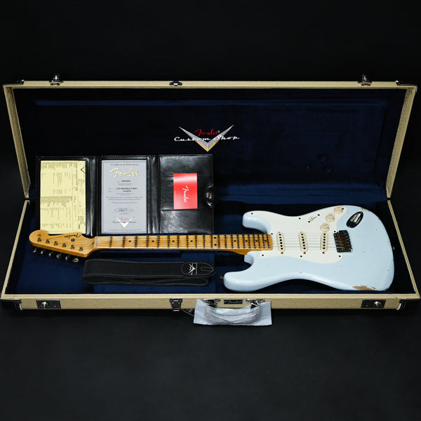 Fender Custom Shop Limited Edition 1956 Stratocaster Relic- Faded Sonic Blue 2024 (R134778)