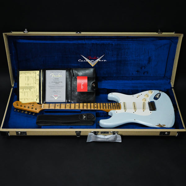 Fender Custom Shop Limited Edition 1956 Stratocaster Relic- Faded Sonic Blue 2024 (CZ580679)