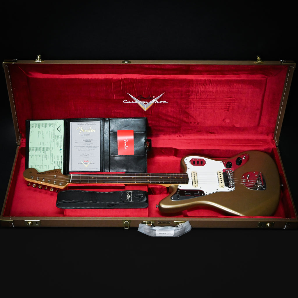 Fender Custom Shop '63 Jaguar Deluxe Closet Classic- Aged Shoreline Gold 2025 (CZ582499)