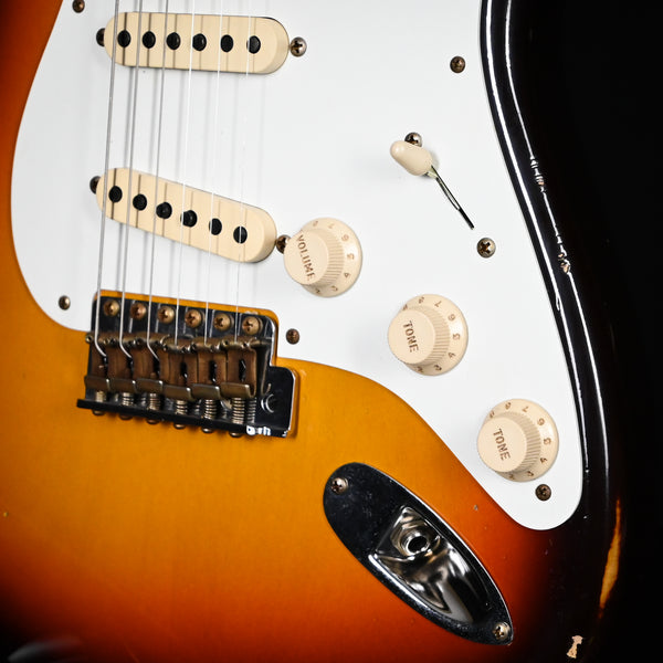 Fender Custom Shop '58 Stratocaster Relic- Faded Aged Chocolate 3 Tone Sunburst 2024 (CZ582237)