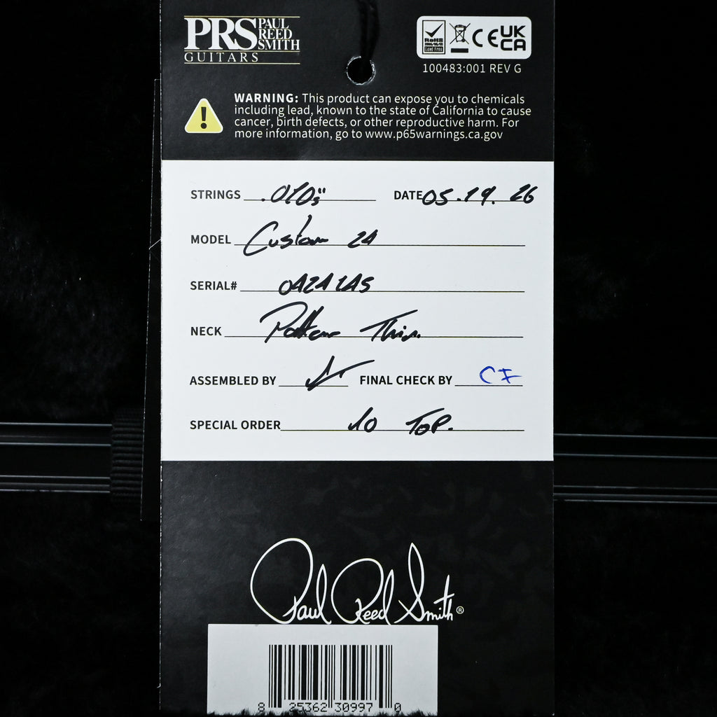 PRS Custom 24 w/ 10-Top & DMO Pickups- Arctic Blue 2026 (0424145)