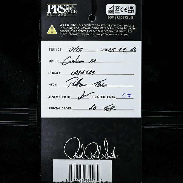 PRS Custom 24 w/ 10-Top & DMO Pickups- Arctic Blue 2026 (0424145)