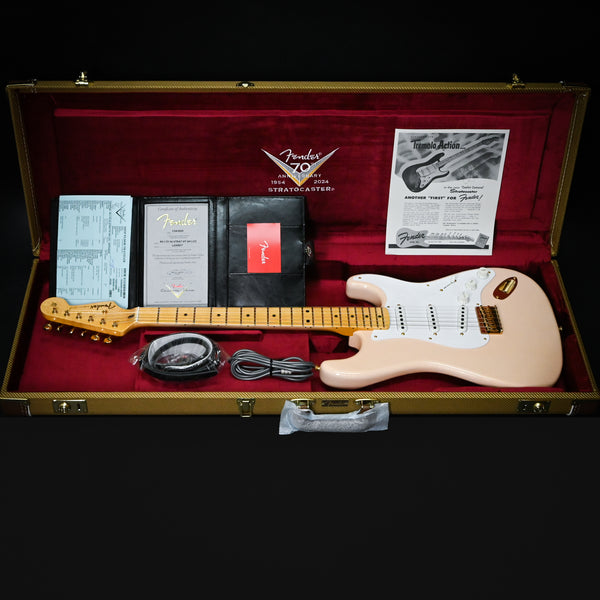 Fender Custom Shop Limited Edition 1954 Hardtail Stratocaster DLX Closet Classic- Super Faded Aged Shell Pink 2025 (LXX0677)