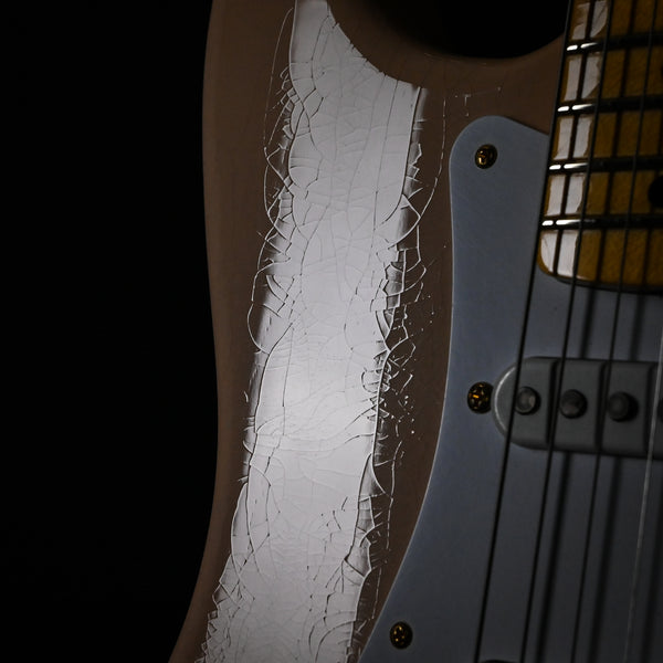 Fender Custom Shop Limited Edition 1954 Hardtail Stratocaster DLX Closet Classic- Super Faded Aged Shell Pink 2025 (LXX0677)