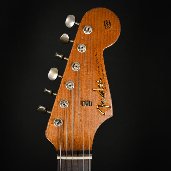 Fender Masterbuilt Andy Hicks 60/63 Stratocaster Super Heavy Relic Faded Aged Sherwood Green Metallic / Sunburst Brazilian Rosewood 2023 (R129904)