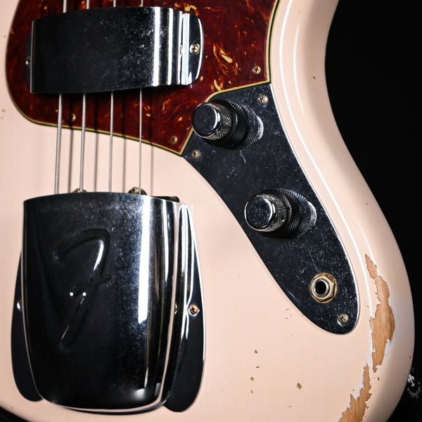 Fender Custom Shop '61 Jazz Bass Heavy Relic- Super Faded Aged Shell Pink 2025 (CZ584519)