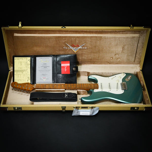 Fender Custom Shop Limited Edition Roasted Pine Stratocaster Deluxe Closet Classic- Aged Teal Green Metallic 2024 (CZ581532)