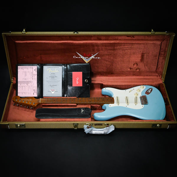 Fender Custom Shop Limited Edition '58 Stratocaster Journeyman/Closet Classic- Aged Daphne Blue 2024 (CZ579351)