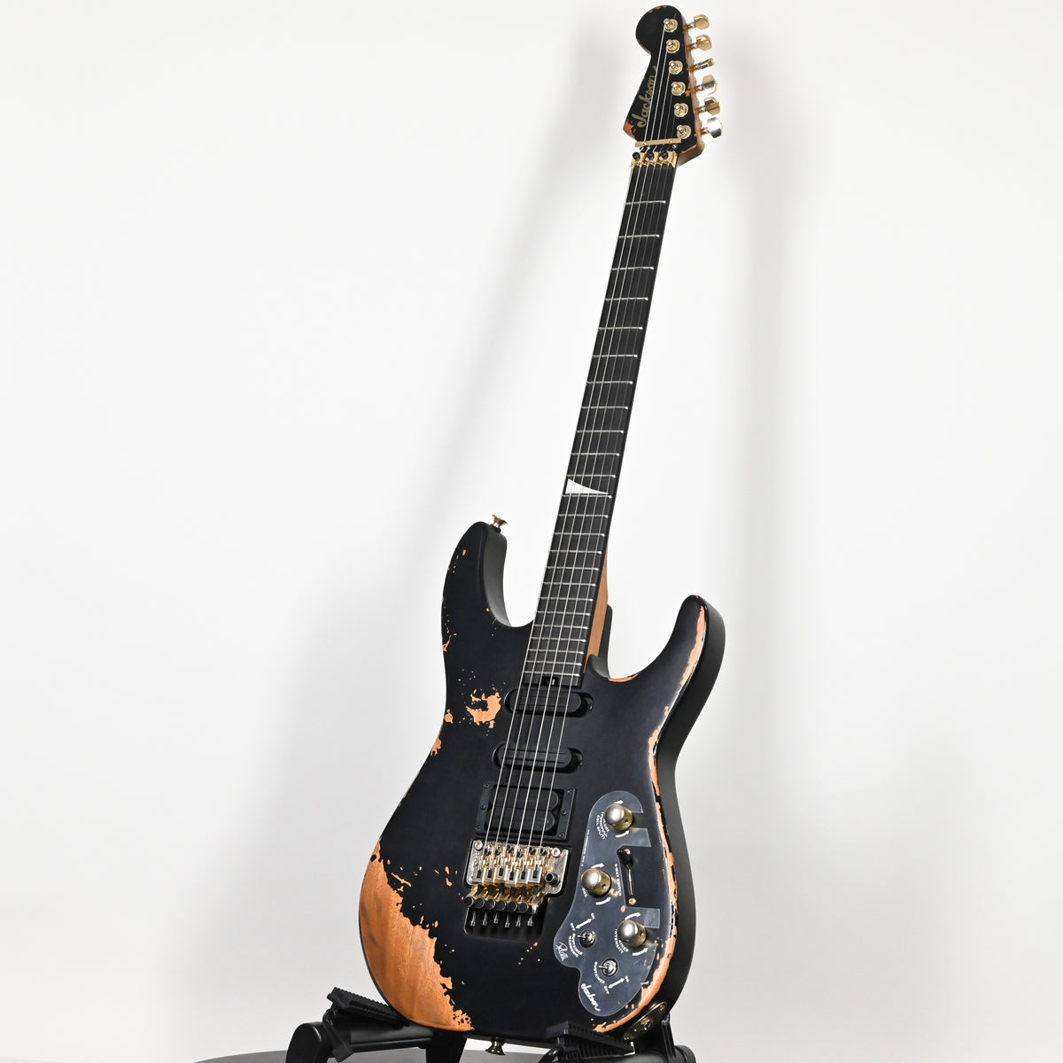 Jackson Pro Series Signature Phil Collen PC1-E Electric Guitar- Worn Black 2026 (MXJ27711)