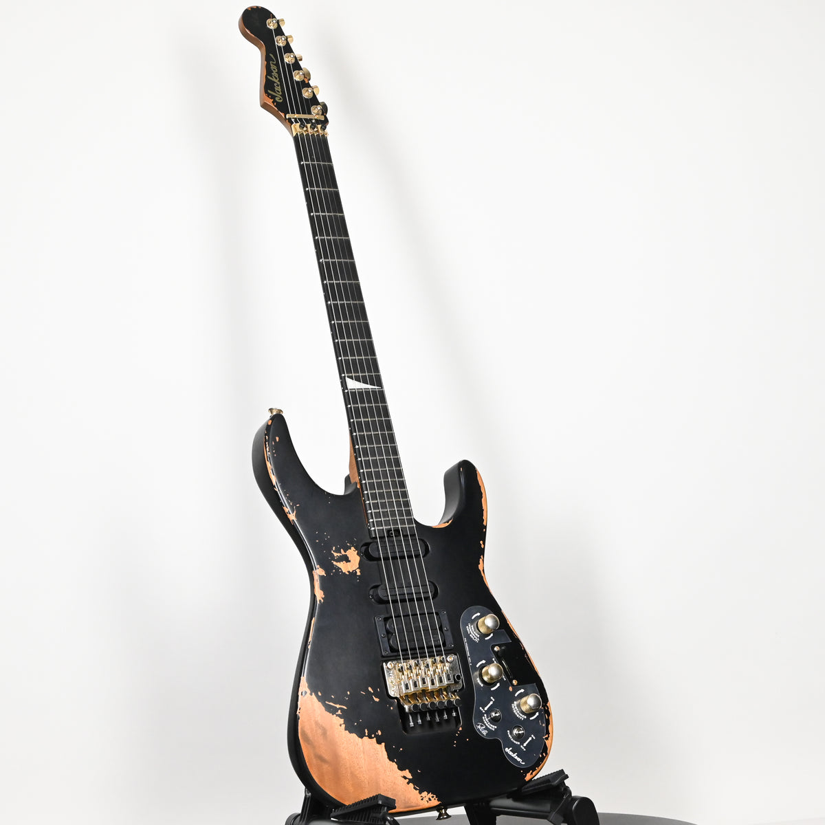 Jackson Pro Series Signature Phil Collen PC1-E Electric Guitar- Worn Black 2026 (MXJ27711)