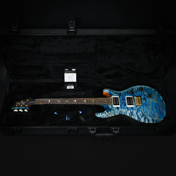 PRS Custom 24 Piezo Wood Library w/ 10-Top, Brazilian Rosewood, & DMO Pickups- Faded Blue Jean 2025 (0409887)