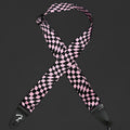 Fender Wavy Checkerboard Polyester Strap - Pink