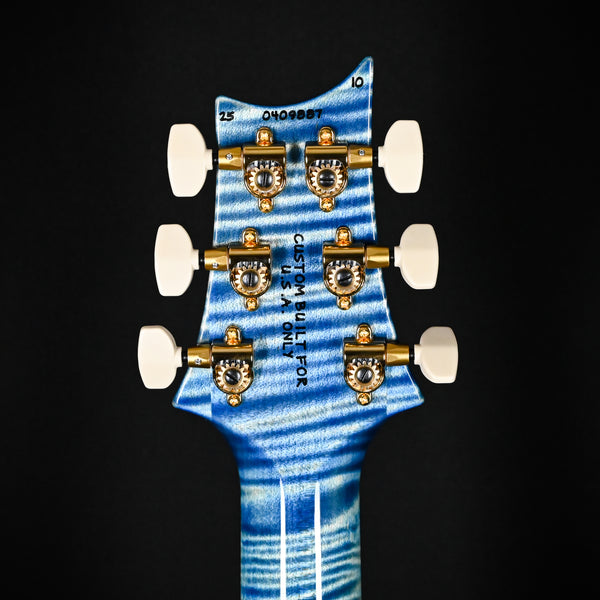 PRS Custom 24 Piezo Wood Library w/ 10-Top, Brazilian Rosewood, & DMO Pickups- Faded Blue Jean 2025 (0409887)