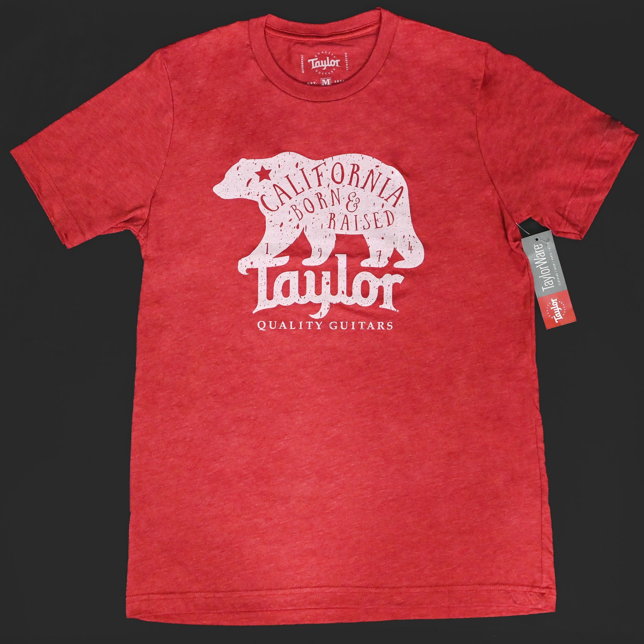 Taylor Men's California Bear T - Heather Red