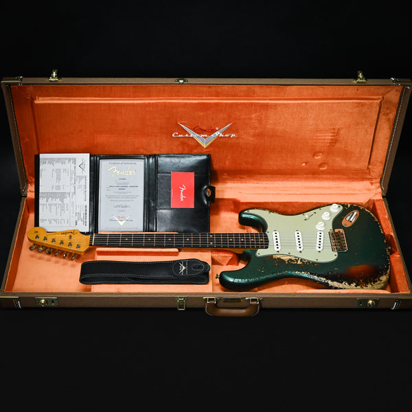 Fender Custom Shop '61 Stratocaster Super Heavy Relic- Aged Sherwood Metallic / 3 Tone Sunburst 2025 (CZ588908)