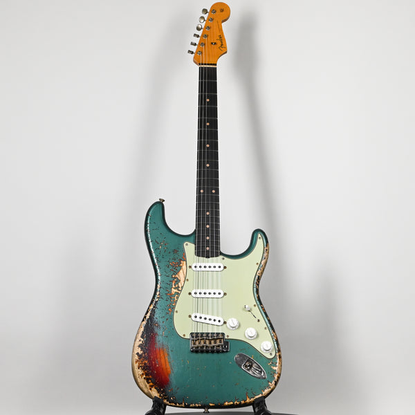 Fender Custom Shop '61 Stratocaster Super Heavy Relic- Aged Sherwood Metallic / 3 Tone Sunburst 2025 (CZ588908)
