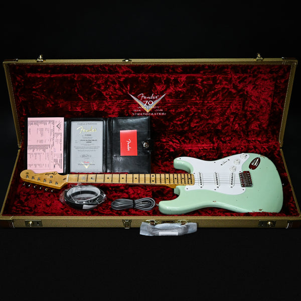 Fender Custom Shop Limited Edition Fat '54 Stratocaster Relic/ Closet Classic Hardware- Super Faded Aged Surf Green 2024 (LXX0565)