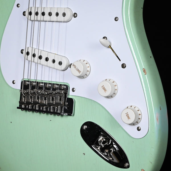 Fender Custom Shop Limited Edition Fat '54 Stratocaster Relic/ Closet Classic Hardware- Super Faded Aged Surf Green 2024 (LXX0565)