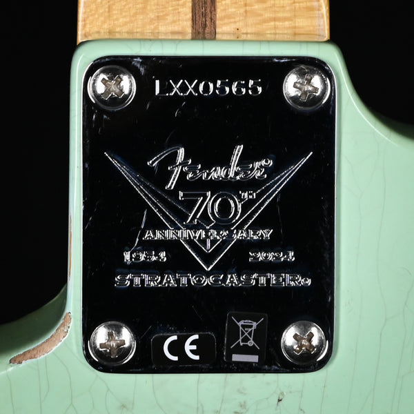 Fender Custom Shop Limited Edition Fat '54 Stratocaster Relic/ Closet Classic Hardware- Super Faded Aged Surf Green 2024 (LXX0565)
