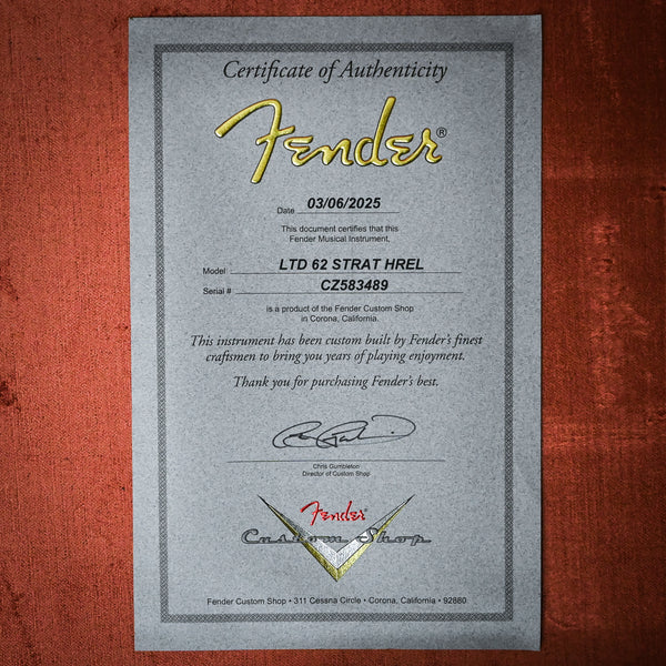 Fender Custom Shop Limited Edition '62 Stratocaster Heavy Relic- Aged Candy Tangerine/ 3-Color Sunburst 2025 (CZ583489)