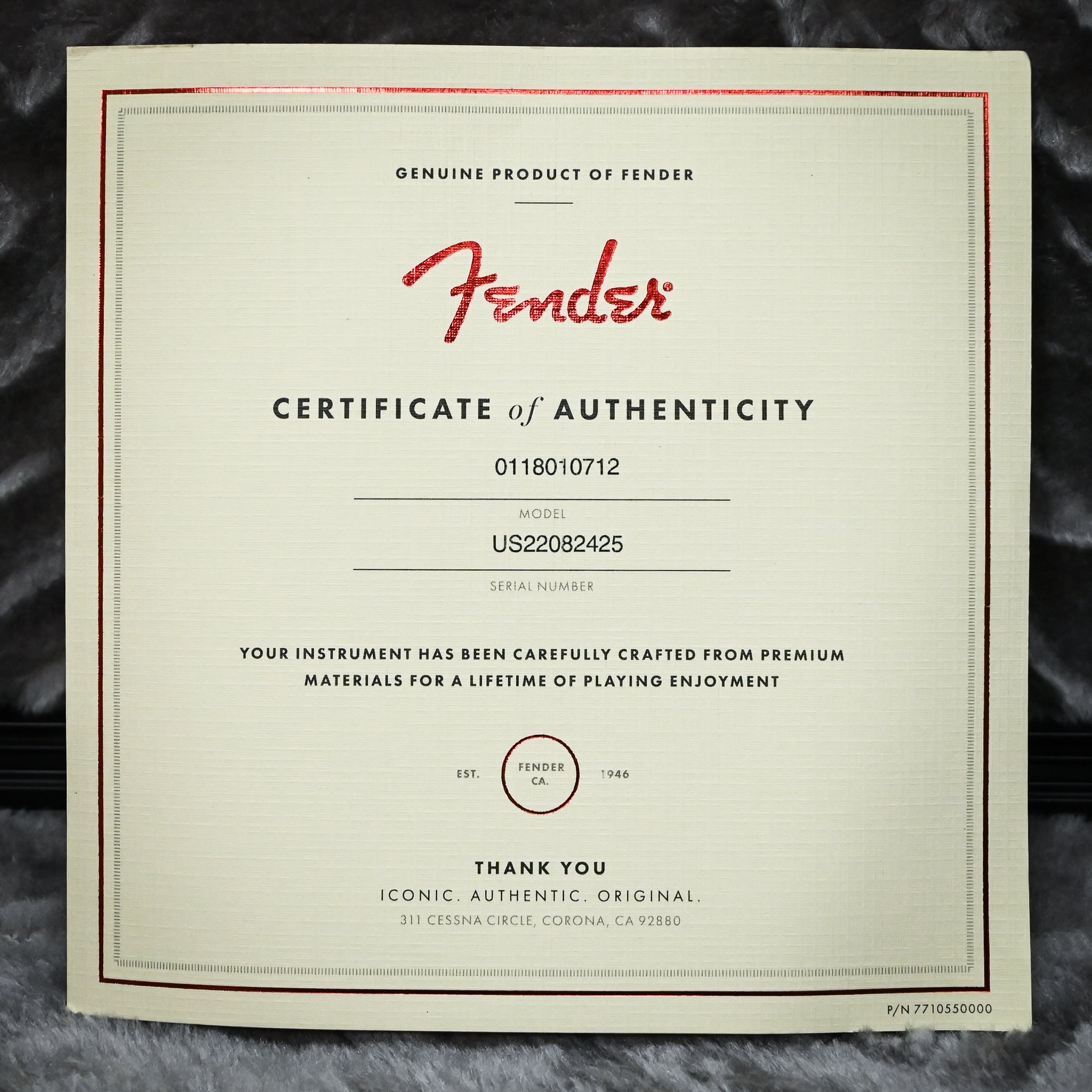 Fender American Ultra Stratocaster- Ultraburst 2022 (US22082425)