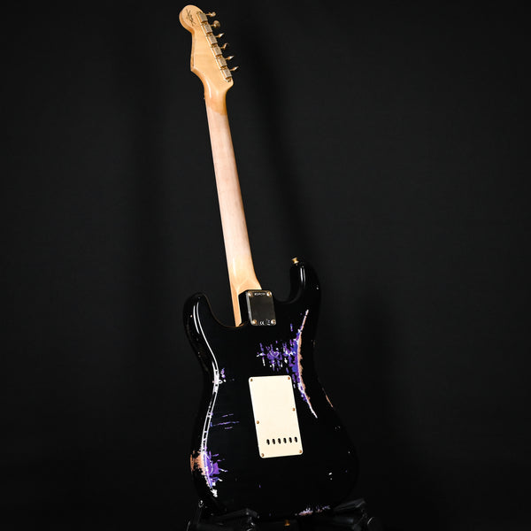 Fender Custom Shop 1962 Stratocaster w/ Gold Hardware & Josefina Handwound Pickups, Heavy Relic- Black/ Purple Paisley 2025 (R139244)