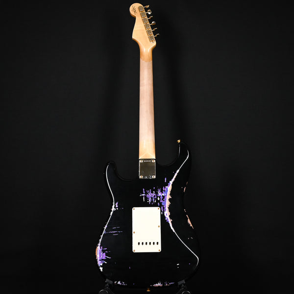 Fender Custom Shop 1962 Stratocaster w/ Gold Hardware & Josefina Handwound Pickups, Heavy Relic- Black/ Purple Paisley 2025 (R139244)