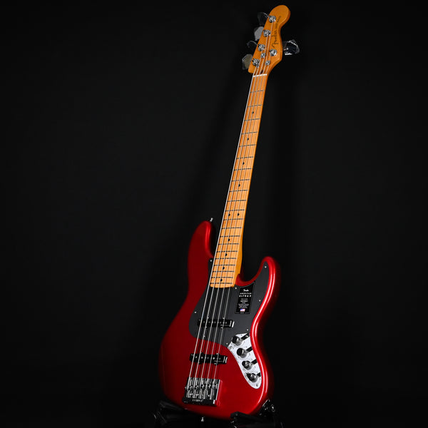 Fender American Ultra II Jazz Bass V w/ Maple Fingerboard- Sinister Red 2024 (US24021121)