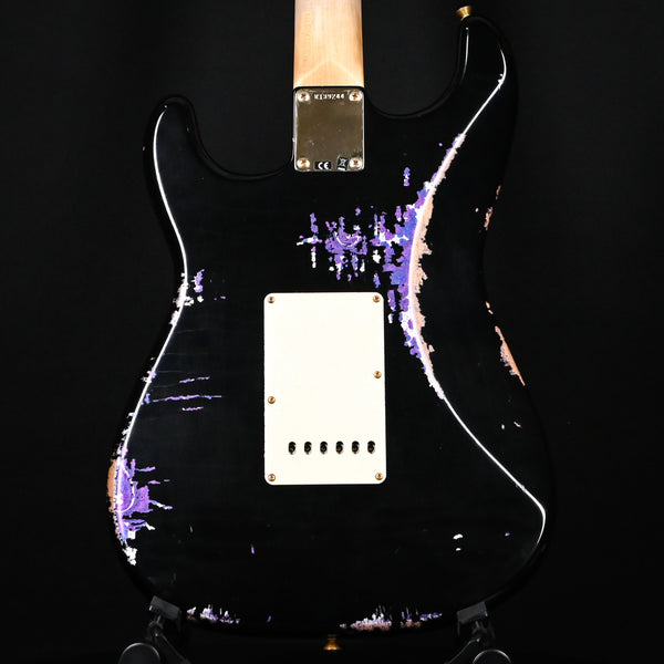 Fender Custom Shop 1962 Stratocaster w/ Gold Hardware & Josefina Handwound Pickups, Heavy Relic- Black/ Purple Paisley 2025 (R139244)