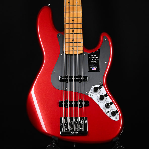 Fender American Ultra II Jazz Bass V w/ Maple Fingerboard- Sinister Red 2024 (US24021121)