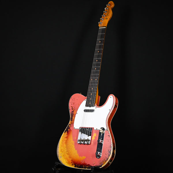 Fender Custom Shop Limited Edition '59 Telecaster Custom Super Heavy Relic- Aged Tahitian Coral / Chocolate 3 Color Sunburst 2025 (CZ585241)