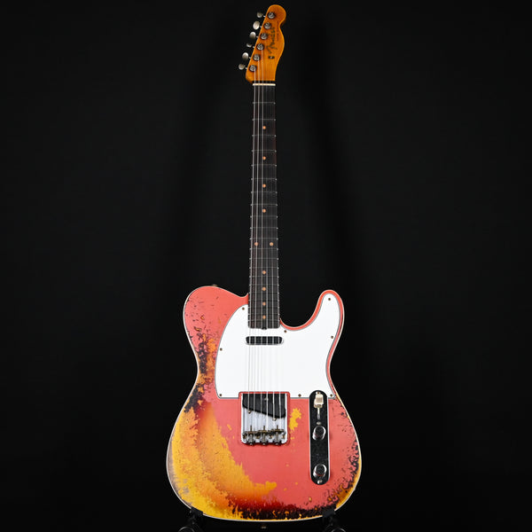 Fender Custom Shop Limited Edition '59 Telecaster Custom Super Heavy Relic- Aged Tahitian Coral / Chocolate 3 Color Sunburst 2025 (CZ585241)