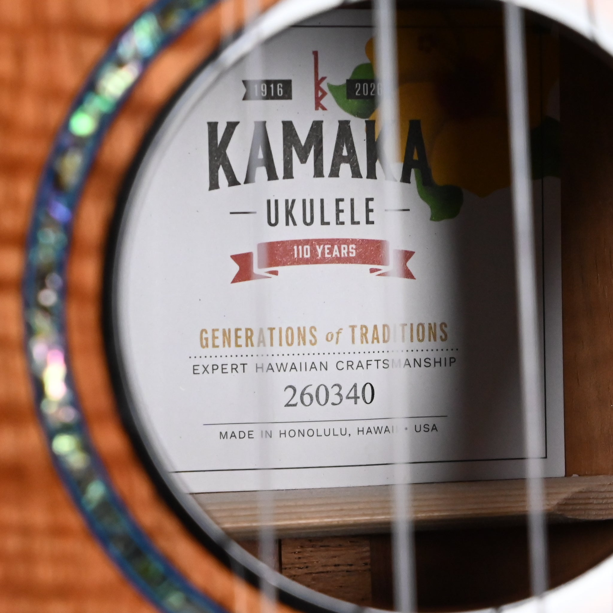 Kamaka Ukulele Tenor 4-String Jake Shimabukuro “Blue” (260340)