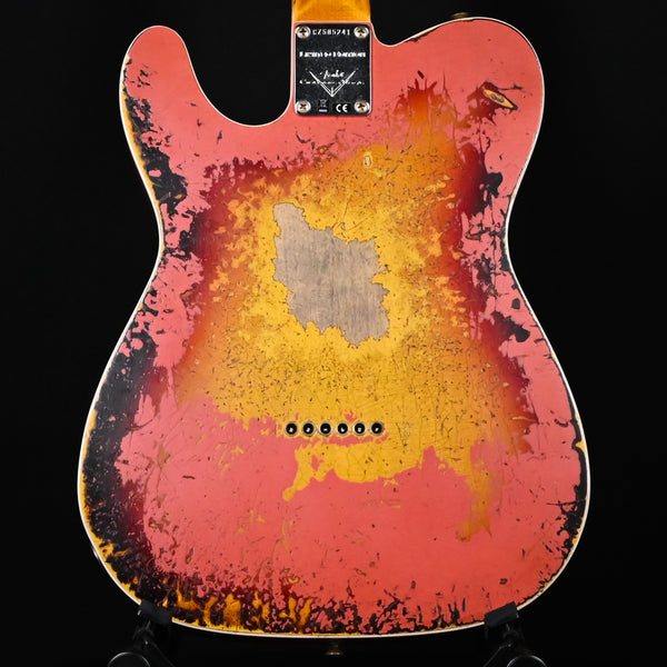 Fender Custom Shop Limited Edition '59 Telecaster Custom Super Heavy Relic- Aged Tahitian Coral / Chocolate 3 Color Sunburst 2025 (CZ585241)