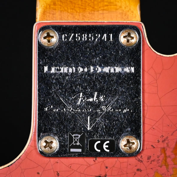 Fender Custom Shop Limited Edition '59 Telecaster Custom Super Heavy Relic- Aged Tahitian Coral / Chocolate 3 Color Sunburst 2025 (CZ585241)