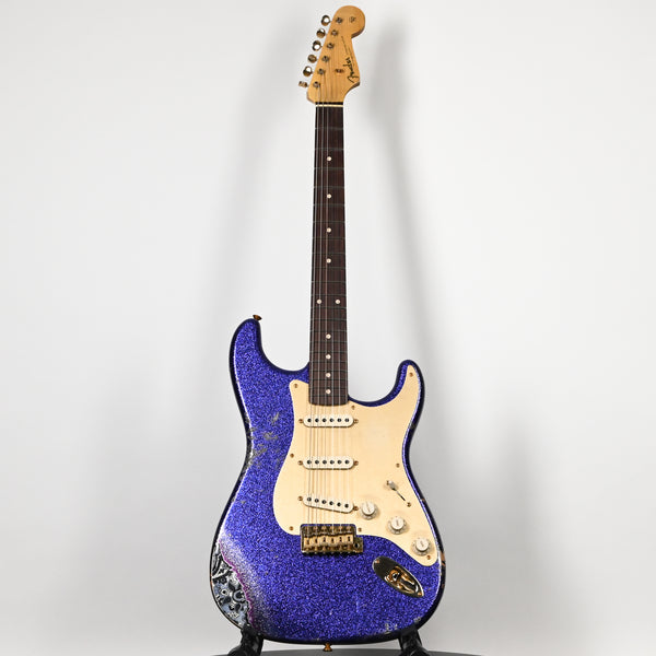 Fender Custom Shop 1962 Stratocaster w/ Gold Hardware Heavy Relic- Purple Sparkle / Black Paisley 2025 (R139340)