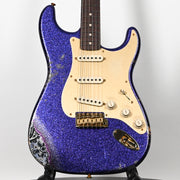 Fender Custom Shop 1962 Stratocaster w/ Gold Hardware Heavy Relic- Purple Sparkle / Black Paisley 2025 (R139340)
